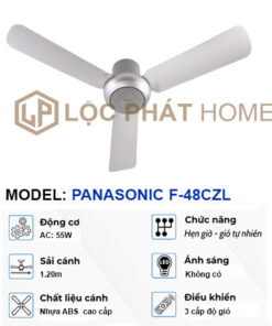 Thông số quạt trần panasonic loại 3 cánh F-48CZL