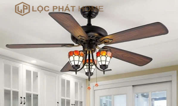 Quạt trần 5 cánh gỗ LP 52KSP - 514