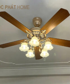 Quạt trần cánh gỗ LP 52KSP - 591-Đúc